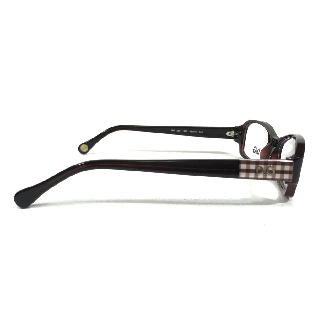 Dolce & Gabbana Petite Eyeglasses Frames DG1206 1839 Brown Square 48-16-130